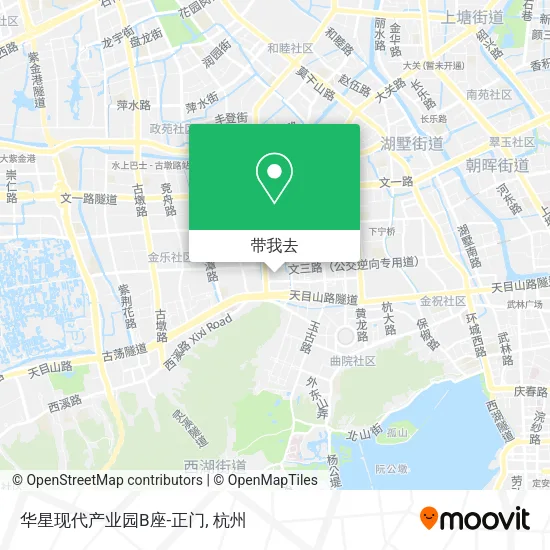 华星现代产业园B座-正门地图