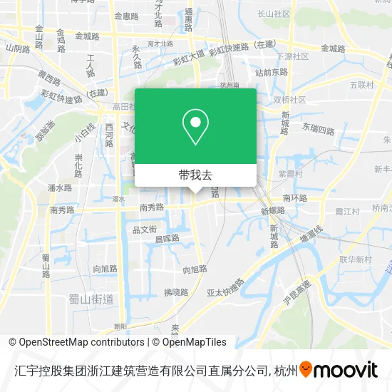 汇宇控股集团浙江建筑营造有限公司直属分公司地图