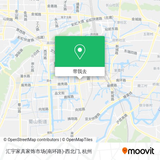 汇宇家具家饰市场(南环路)-西北门地图