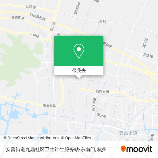 安昌街道九鼎社区卫生计生服务站-东南门地图