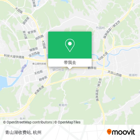 青山湖收费站地图
