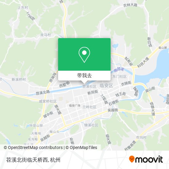 苕溪北街临天桥西地图