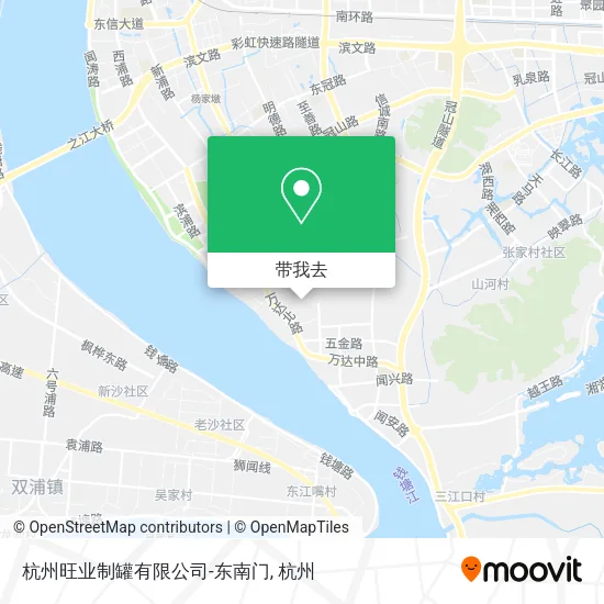 杭州旺业制罐有限公司-东南门地图