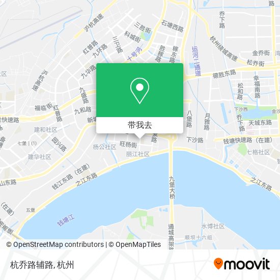 杭乔路辅路地图