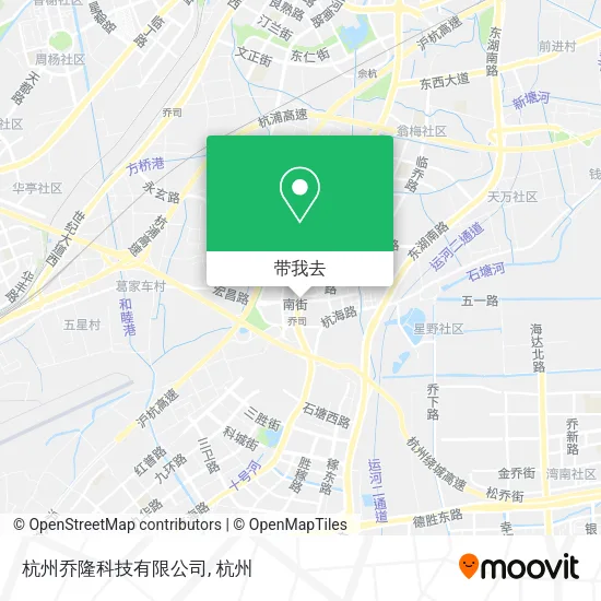 杭州乔隆科技有限公司地图