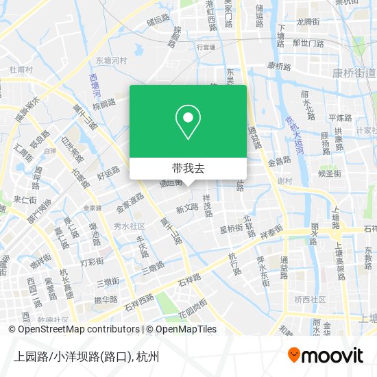 上园路/小洋坝路(路口)地图