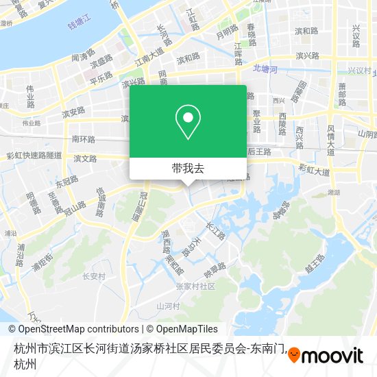 杭州市滨江区长河街道汤家桥社区居民委员会-东南门地图