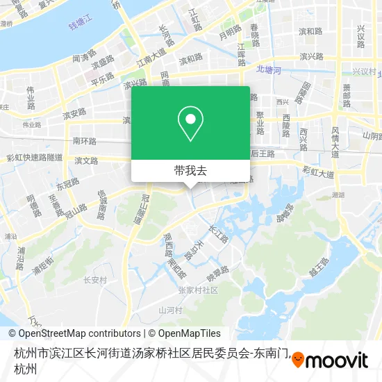 杭州市滨江区长河街道汤家桥社区居民委员会-东南门地图