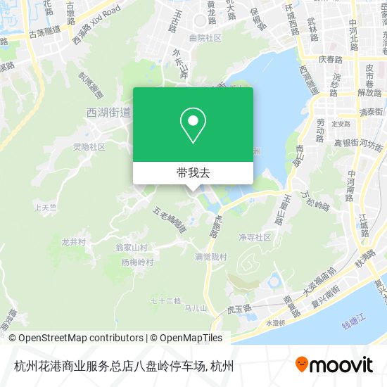 杭州花港商业服务总店八盘岭停车场地图