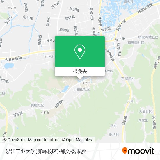 浙江工业大学(屏峰校区)-郁文楼地图