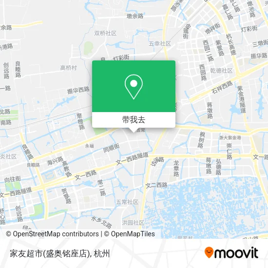 家友超市(盛奥铭座店)地图