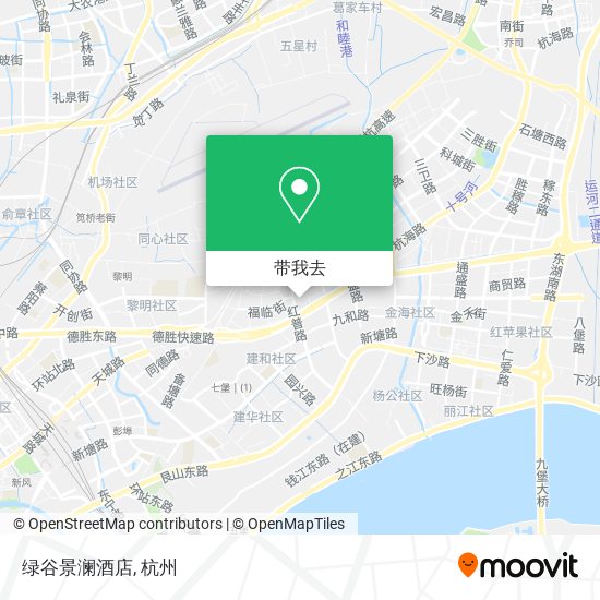 绿谷景澜酒店地图