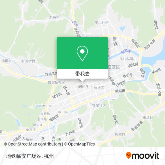 地铁临安广场站地图