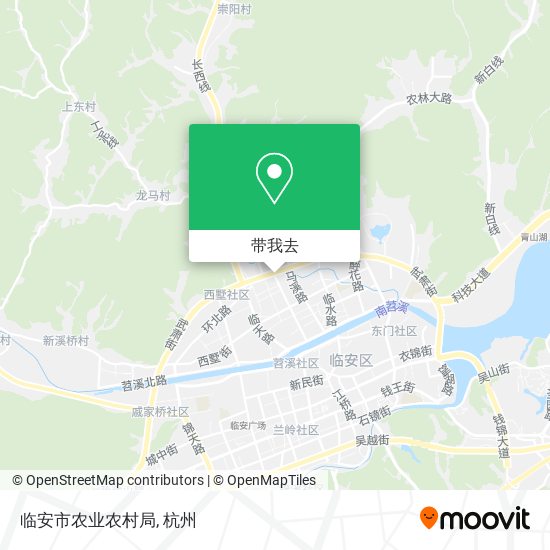 临安市农业农村局地图