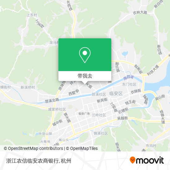 浙江农信临安农商银行地图