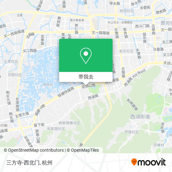 三方寺-西北门地图
