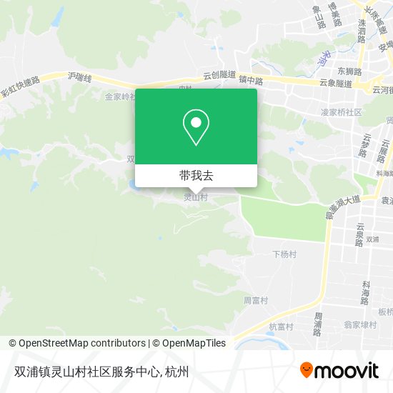 双浦镇灵山村社区服务中心地图