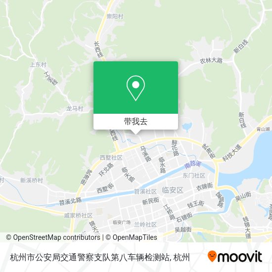 杭州市公安局交通警察支队第八车辆检测站地图