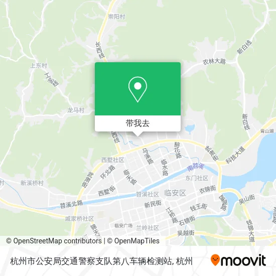 杭州市公安局交通警察支队第八车辆检测站地图