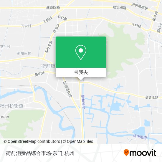 衙前消费品综合市场-东门地图