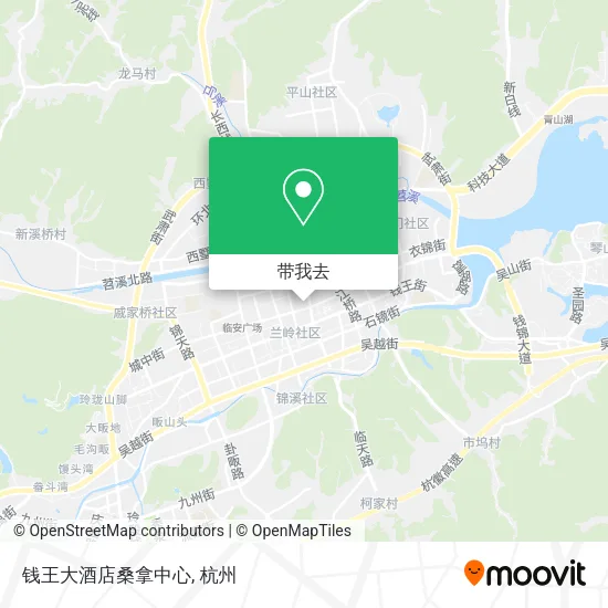 钱王大酒店桑拿中心地图
