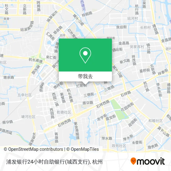 浦发银行24小时自助银行(城西支行)地图