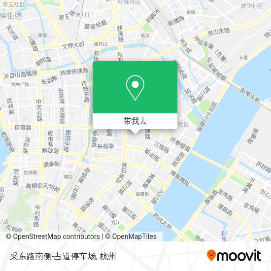 采东路南侧-占道停车场地图