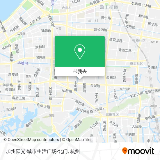 加州阳光·城市生活广场-北门地图