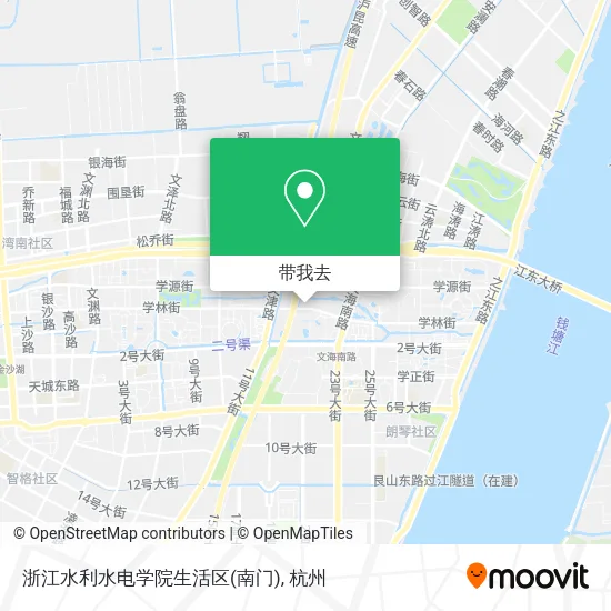 浙江水利水电学院生活区(南门)地图