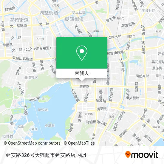 延安路326号天猫超市延安路店地图