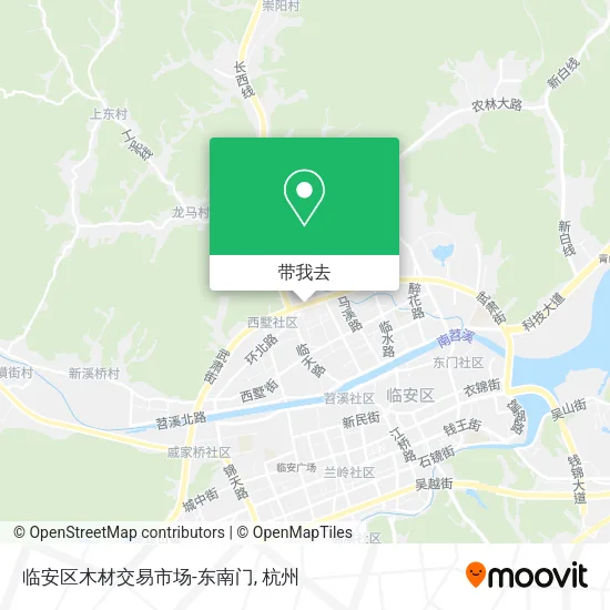 临安区木材交易市场-东南门地图