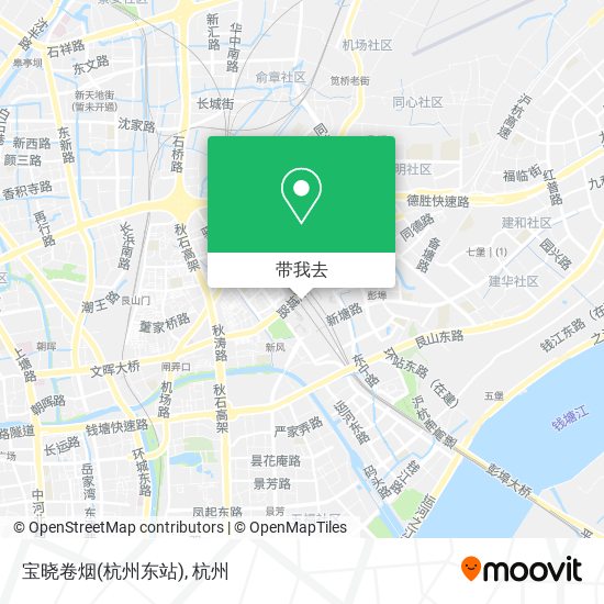 宝晓卷烟(杭州东站)地图