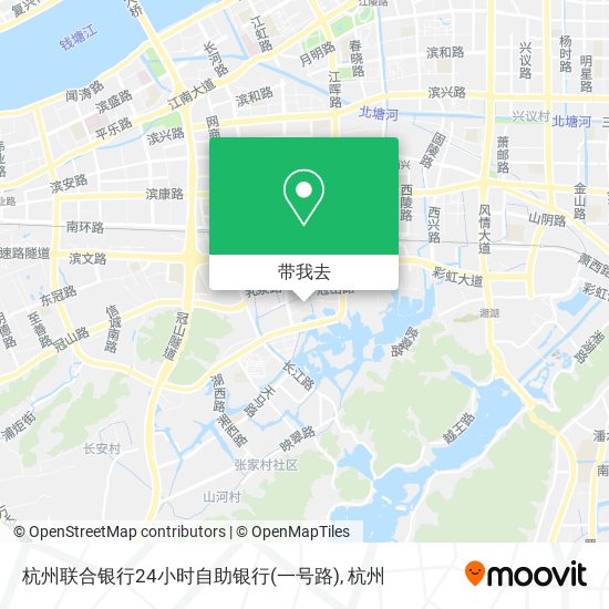 杭州联合银行24小时自助银行(一号路)地图
