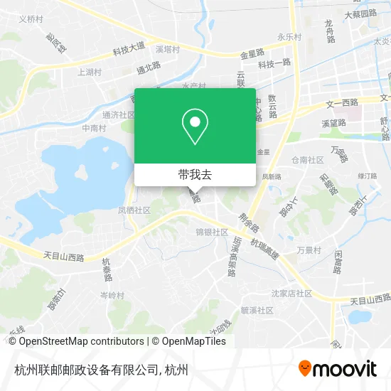 杭州联邮邮政设备有限公司地图