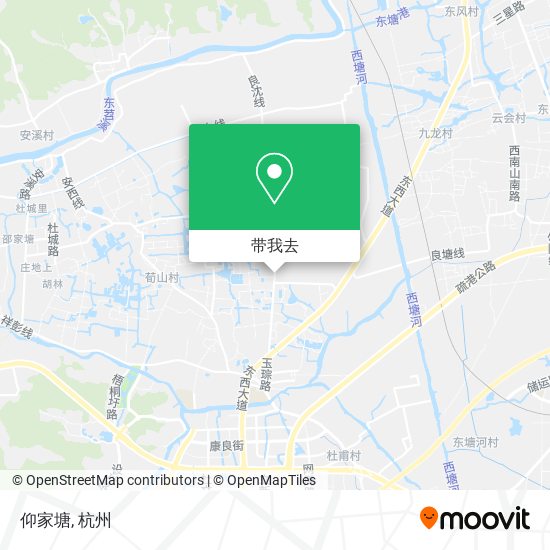 仰家塘地图