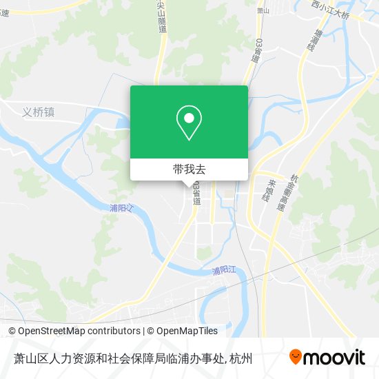 萧山区人力资源和社会保障局临浦办事处地图