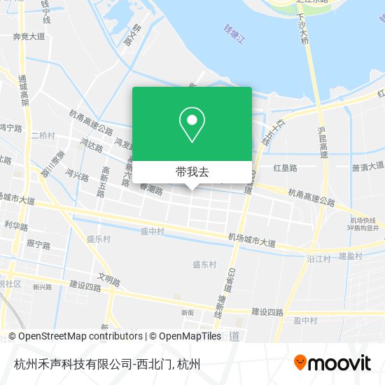 杭州禾声科技有限公司-西北门地图