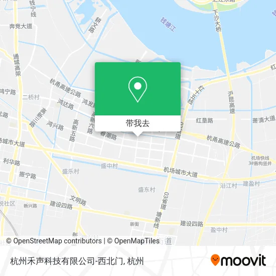 杭州禾声科技有限公司-西北门地图