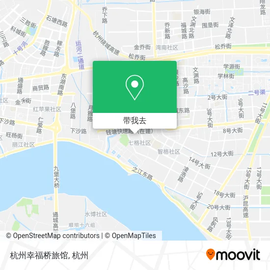杭州幸福桥旅馆地图