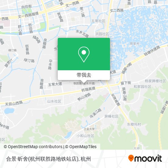合景·昕舍(杭州联胜路地铁站店)地图