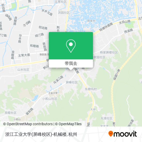 浙江工业大学(屏峰校区)-机械楼地图