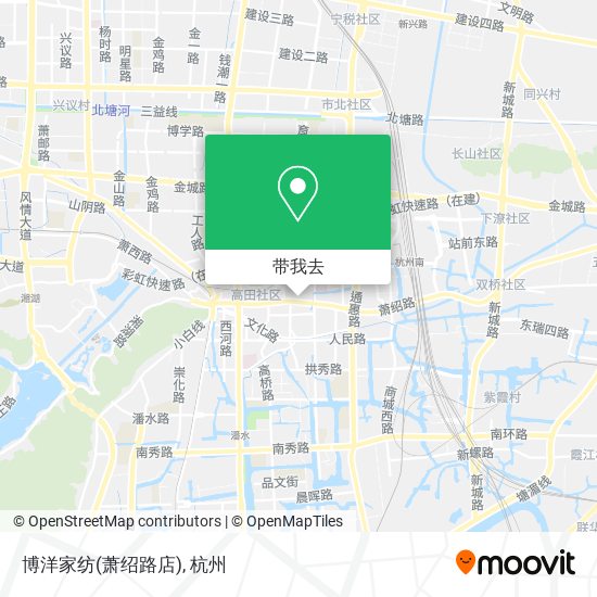 博洋家纺(萧绍路店)地图