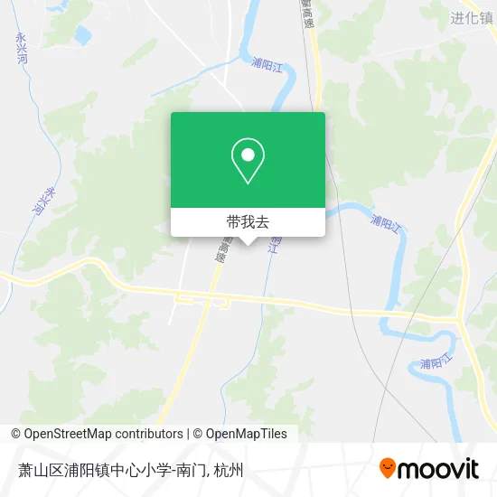 萧山区浦阳镇中心小学-南门地图