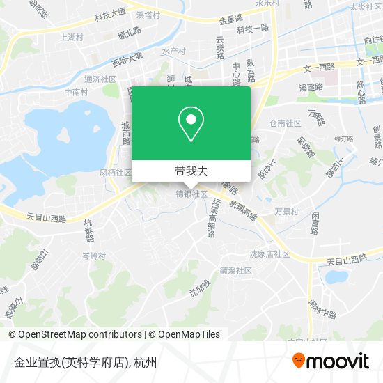 金业置换(英特学府店)地图