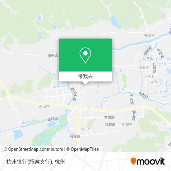 杭州银行(瓶窑支行)地图
