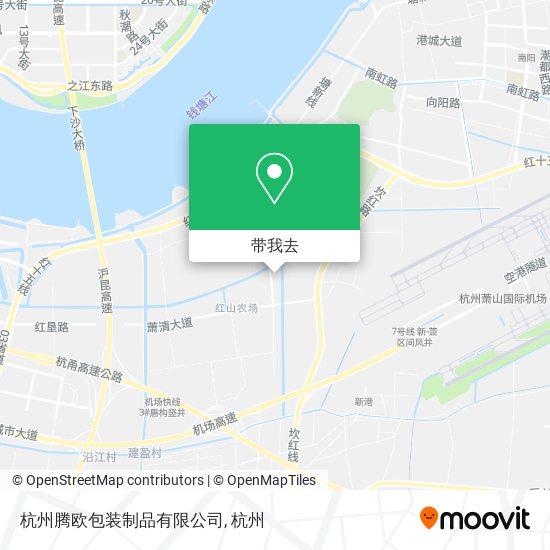 杭州腾欧包装制品有限公司地图