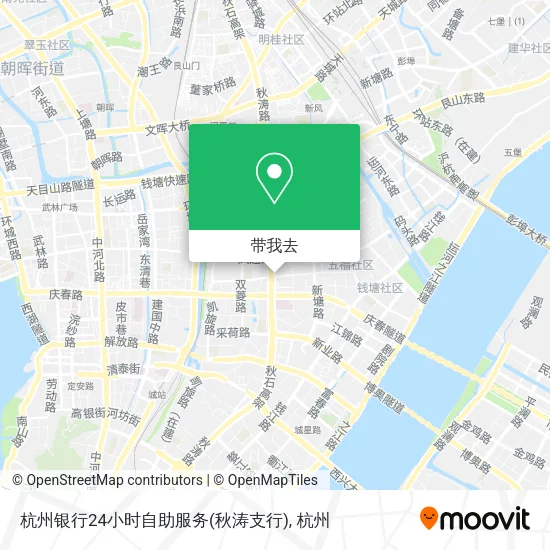杭州银行24小时自助服务(秋涛支行)地图
