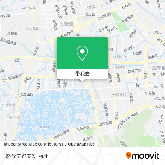 怒放美容美发地图