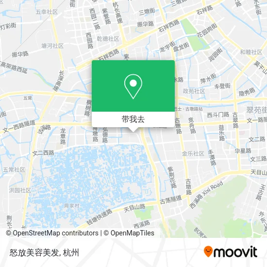 怒放美容美发地图