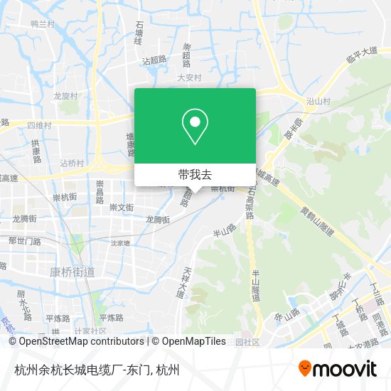 杭州余杭长城电缆厂-东门地图